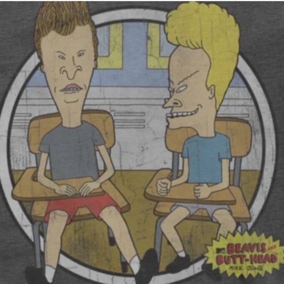 Urban Outfitters Nwot MTV Beavis And Butt-Head Crew Neck Sweatshirt Small MRP 59 - Picture 2 of 4